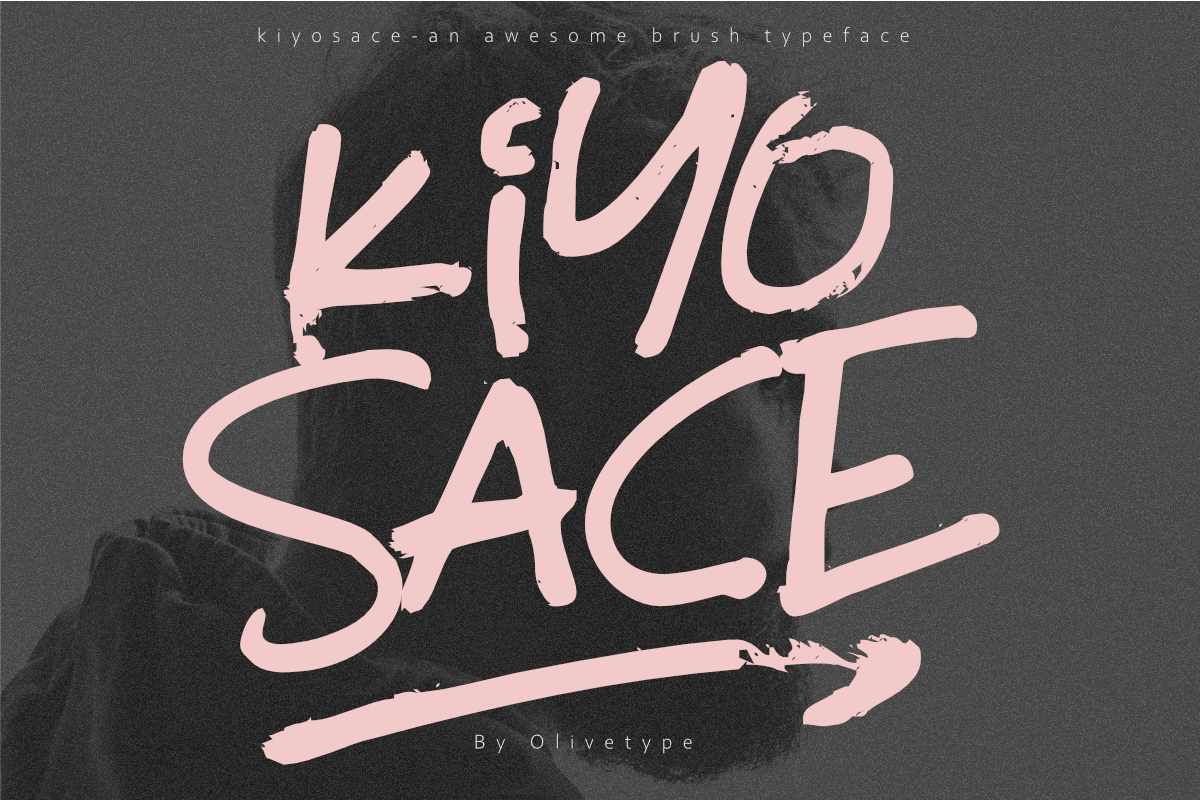 Kiyosace Hand Brush Font