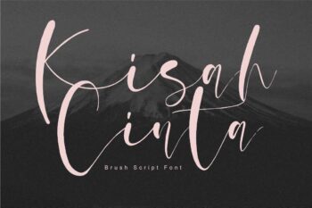 Kisah Cinta - SVG Brush Script Font